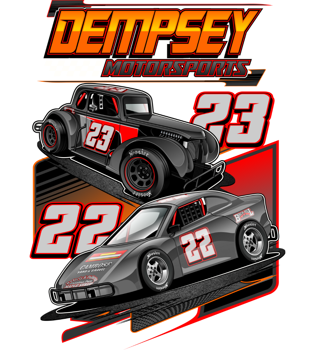 Realistic Vehicle and Custom Background Design (digital files only, no merchandise)